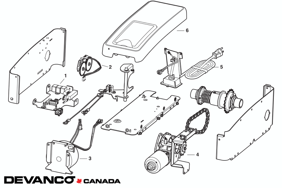 Chamberlain Garage Door Opener Parts Diagram - Diagram Media