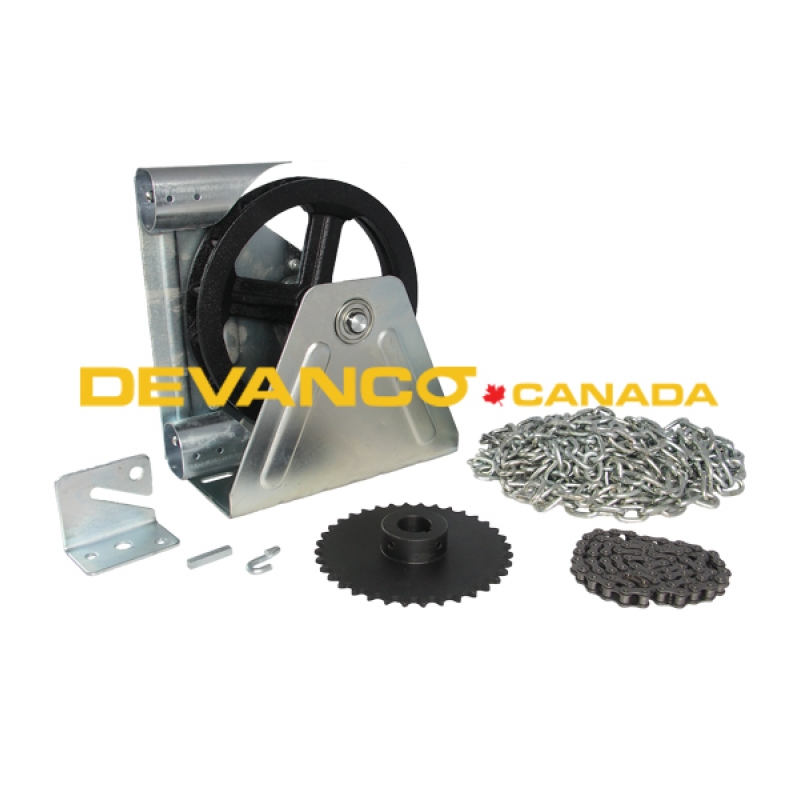 Devanco Canada Get The Right Garage Door Opener And Parts Chain Hoist Wall Mount 4 1 2000r Torque Force