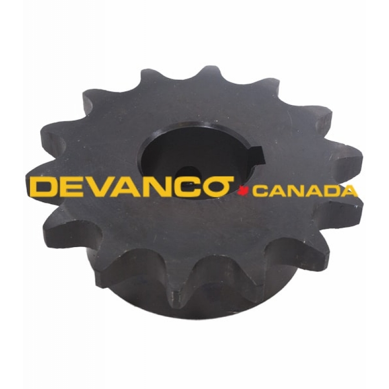 #50 Roller Chain Sprocket 14 Tooth Type B | 1" Bore | Heat Treated 50B14H